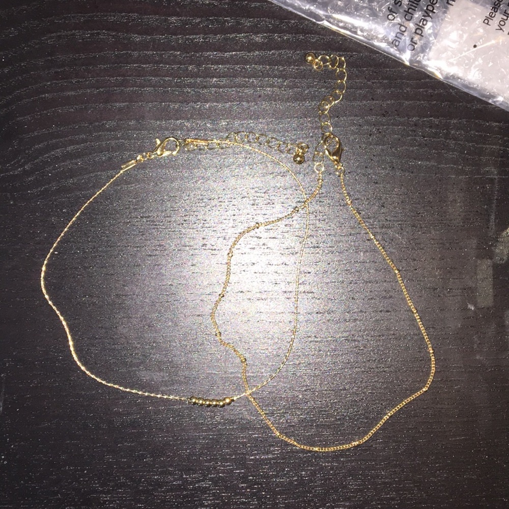 Plus size gold ankle bracelet